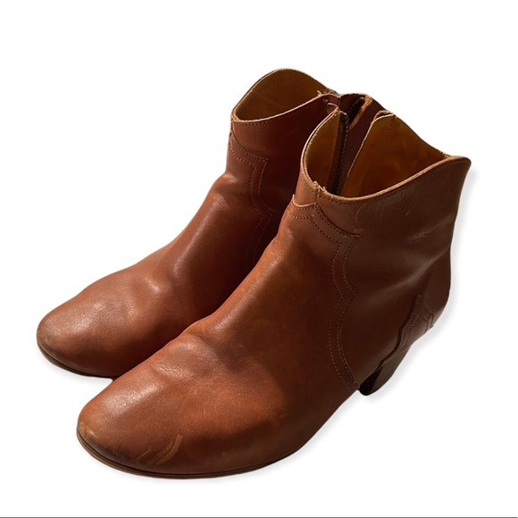 Isabel Marant Étoile | Brown Leather Dicker Ankle Boot - Size FR 38 - Picture 2 of 12